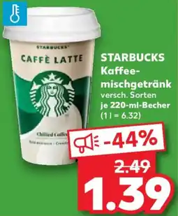 Kaufland STARBUCKS Kaffeemischgetränk Angebot