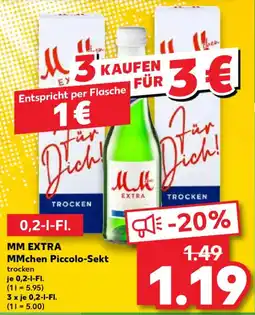 Kaufland MM EXTRA MMchen Piccolo-Sekt Angebot
