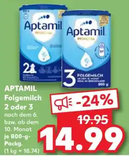 Kaufland APTAMIL Folgemilch 2 oder 3 Angebot