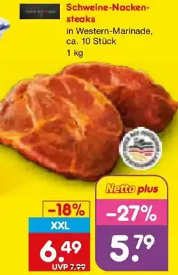 Netto Marken-Discount Schweine-Nackensteaks Angebot