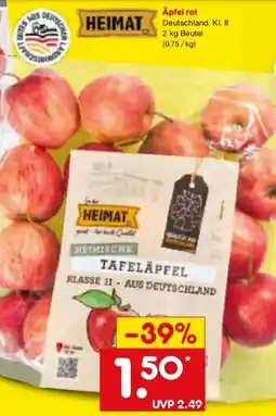 Netto Marken-Discount HEIMAT Äpfel rot Angebot