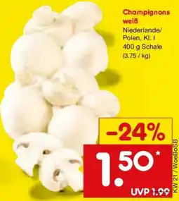 Netto Marken-Discount Champignons weiß Angebot