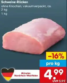 Netto Marken-Discount Schweine-Rücken Angebot
