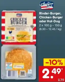 Netto Marken-Discount American Style Rinder-Burger, Chicken-Burger oder Hot-Dog Angebot