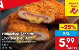 Netto Marken-Discount Hähnchen-Schnitte Cordon Bleu Art Angebot