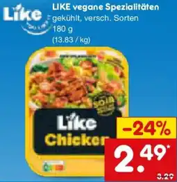 Netto Marken-Discount LIKE vegane Spezialitäten Angebot