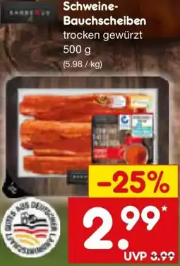 Netto Marken-Discount Schweine Bauchscheiben Angebot