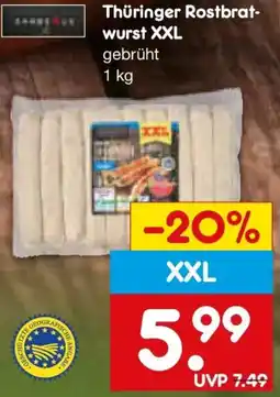 Netto Marken-Discount Thüringer Rostbratwurst XXL Angebot
