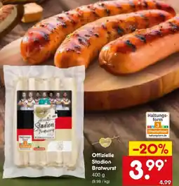 Netto Marken-Discount Offizielle Stadion Bratwurst Angebot
