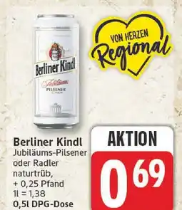 Edeka Berliner kindl jubiläums-pilsener Angebot
