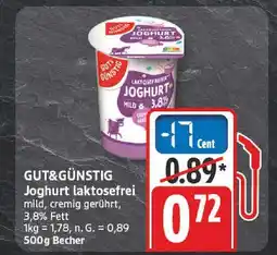 Edeka Gut&günstig joghurt laktosefrei Angebot