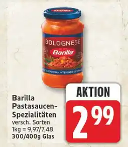 Edeka Barilla pastasaucen-spezialitäten Angebot