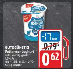 Edeka Gut&günstig fettarmer joghurt Angebot