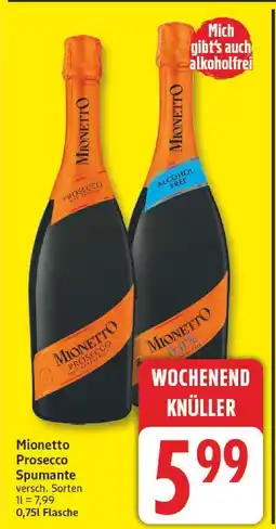 Edeka Mionetto prosecco spumante Angebot