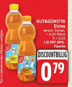 Edeka Gut&günstig eistee pfirsich Angebot