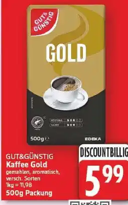 E-Center Edeka gut&günstig kaffee gold Angebot