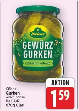 E-Center Kühne gewürzgurken Angebot