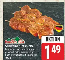 Edeka Bauern gut schweinefiletspieße gewürzt Angebot