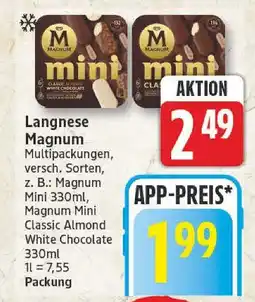 Edeka Langnese magnum magnum mini classic almond Angebot