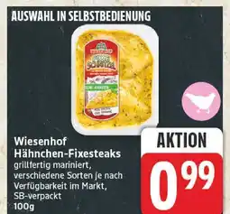 Edeka Wiesenhof hähnchen-fixesteaks senf-kräuter Angebot
