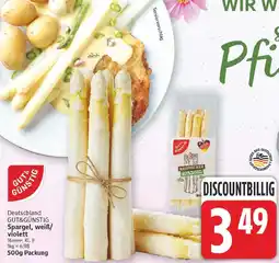 E-Center Gut&günstig spargel, weiß/violett Angebot