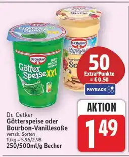 E-Center Dr. oetker götterspeise oder bourbon-vanillesoße Angebot