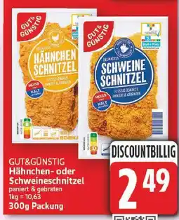 E-Center Gut&günstig hähnchenschnitzel Angebot