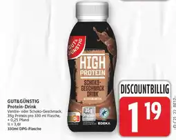 E-Center Gut&günstig protein-drink schoko-geschmack Angebot