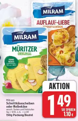 E-Center Milram schnittkäsescheiben Angebot