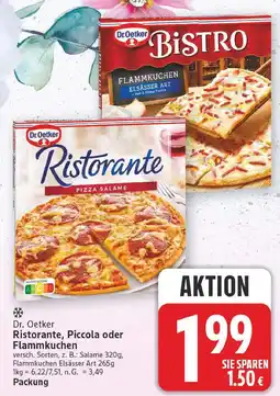 E-Center Dr. oetker ristorante pizza salame Angebot