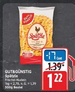 E-Center Gut&günstig spätzle Angebot
