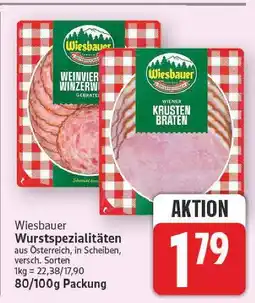 E-Center Wiesbauer weinviertler winzerwurst Angebot