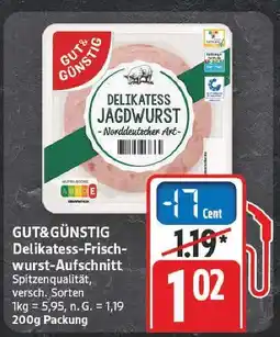 E-Center Gut&günstig delikatess-frischwurst-aufschnitt Angebot