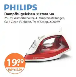V Markt Philips dampfbügeleisen dst2010/40 Angebot