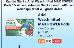 V Markt Ariel waschmittel max power pods Angebot