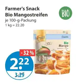 V Markt Farmer's snack bio mangostreifen Angebot