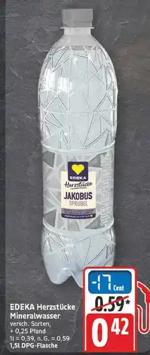 E-Center Edeka herzstücke jakobus sprudel Angebot