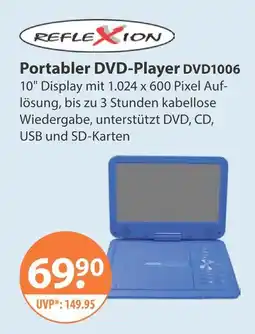 V Markt Reflexion portabler dvd-player dvd1006 Angebot
