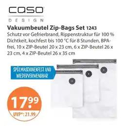 V Markt Caso vakuumbeutel zip-bags set 1243 Angebot