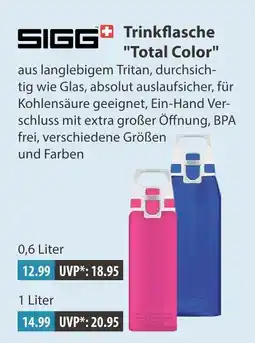 V Markt Sigg trinkflasche total color 0,6 liter Angebot
