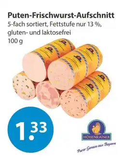 V Markt Höhenrainer puten-frischwurst-aufschnitt Angebot
