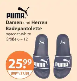 V Markt Puma damen und herren badepantoletten Angebot
