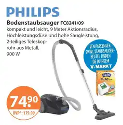 V Markt Philips bodenstaubsauger fc8241/09 Angebot