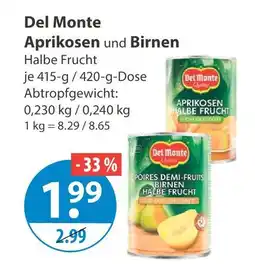 V Markt Del monte aprikosen halbe frucht Angebot