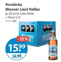 V Markt Arcobräu mooser liesl helles Angebot