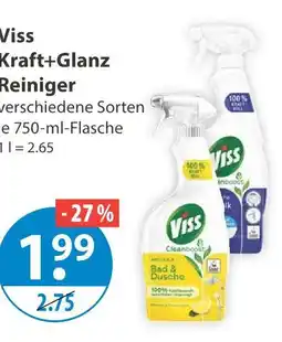 V Markt Viss kraft+glanz reiniger bad & dusche Angebot