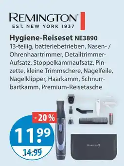 V Markt Remington hygiene-reiseset ne3890 Angebot
