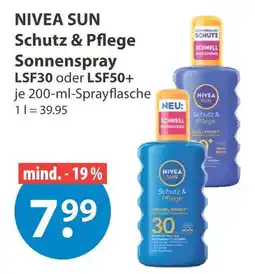 V Markt Nivea sun schutz & pflege sonnenspray lsf30 Angebot