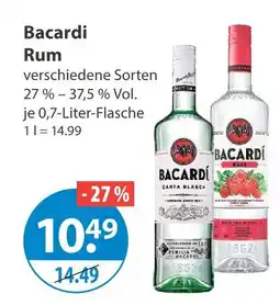 V Markt Bacardi rum carta blanca Angebot