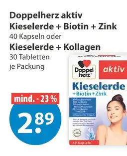 V Markt Doppelherz kieselerde + biotin + zink Angebot